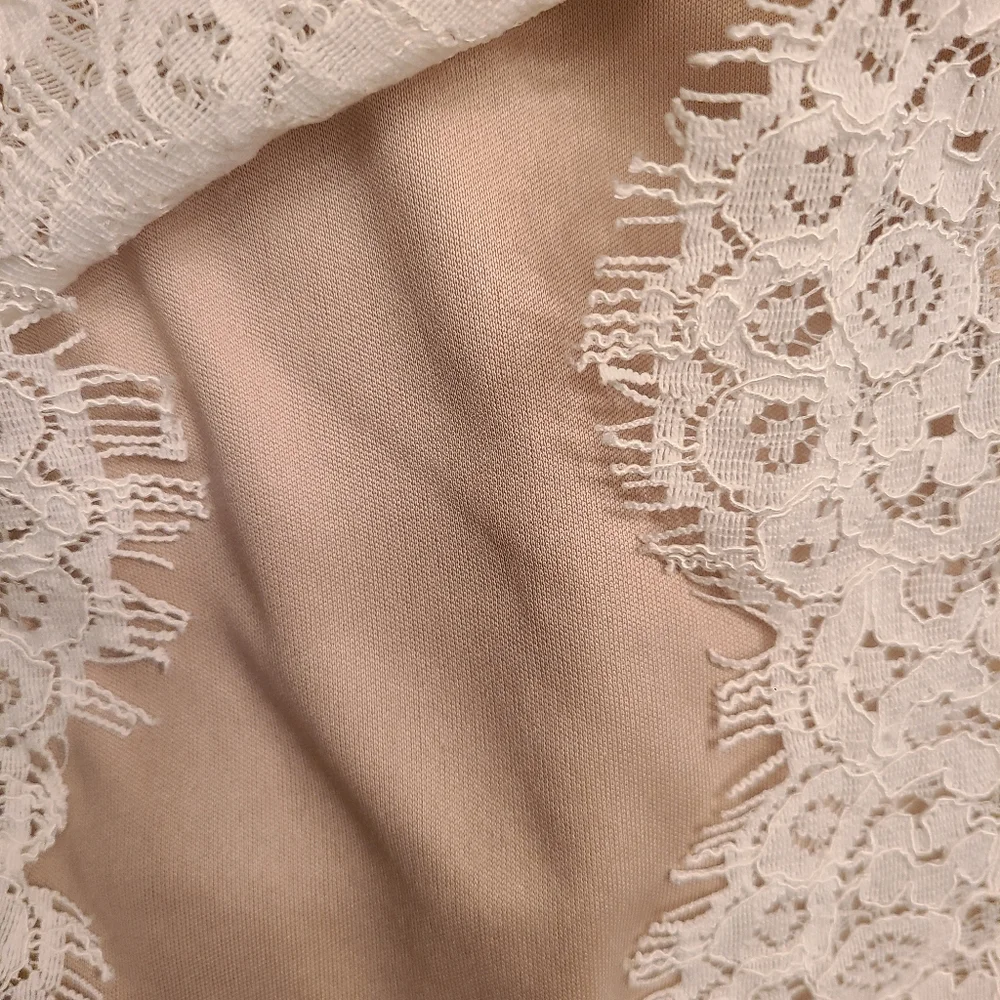 Love,fire blouse size S cream/tan - Picture 4 of 13